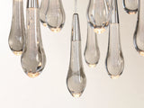 Soltaire Round Chandelier in Nickel