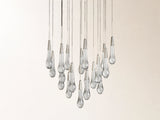 Soltaire Round Chandelier in Nickel