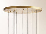 Soltaire Round Chandelier in Nickel