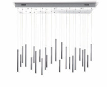Bellini Rectangular Tubular Pendant Light Chandelier