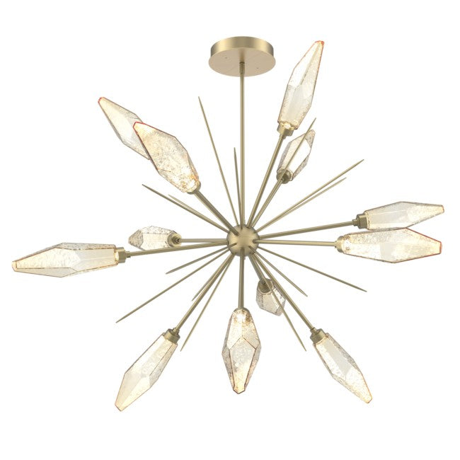 Beveled Crystal Round Chandelier