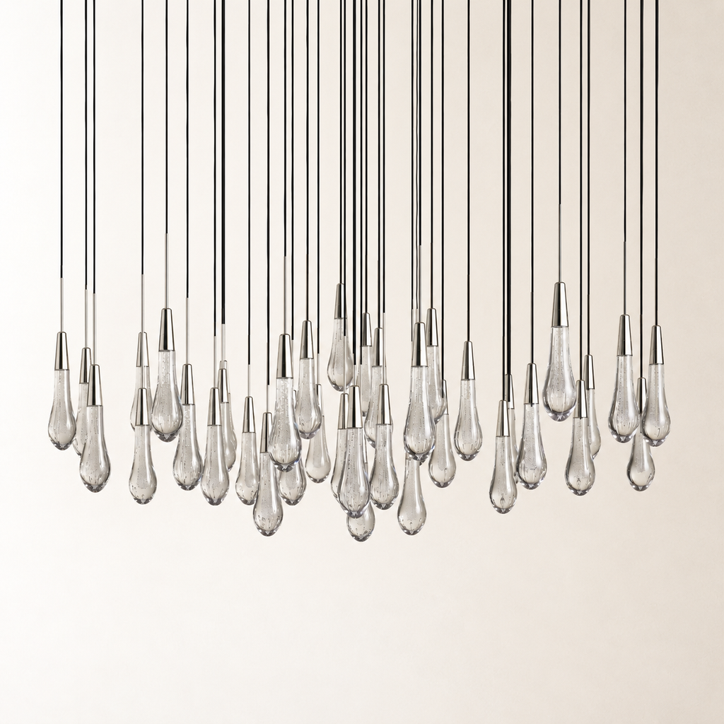 Soltaire Crystal Round Chandelier 17" 24" 36" 48" 58"D