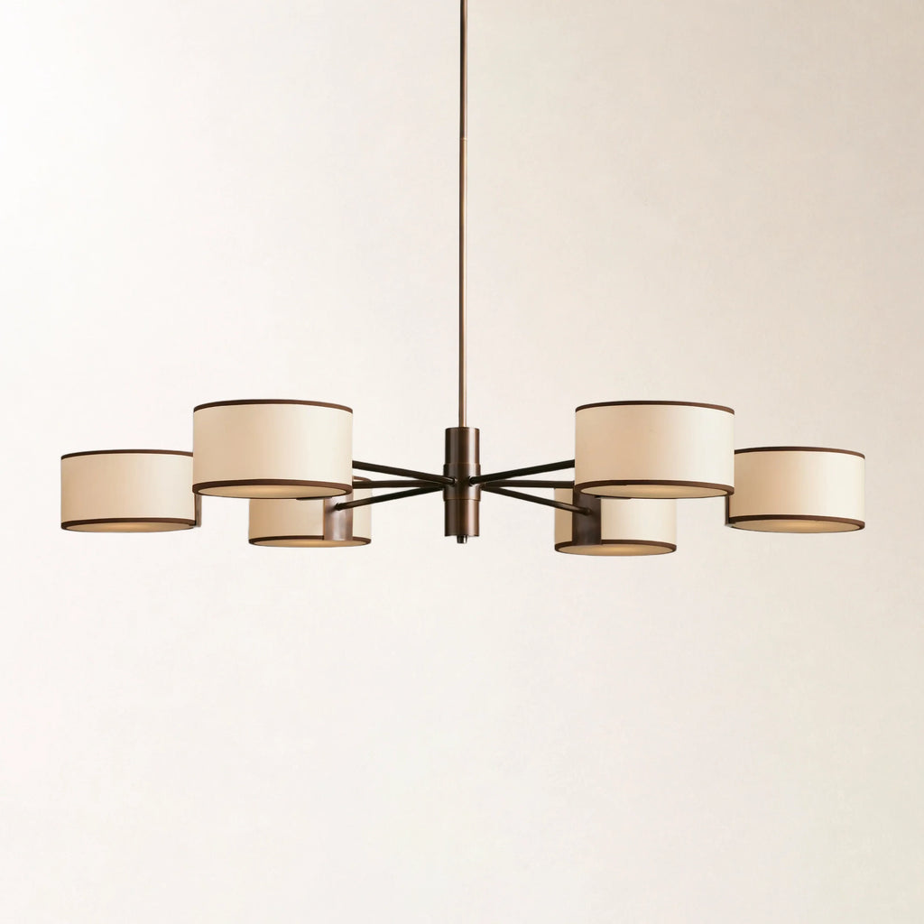 Daphne Fabric Round Chandelier