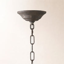 Fiore 48" Crown Chandelier in Bronze with Smoke Glass