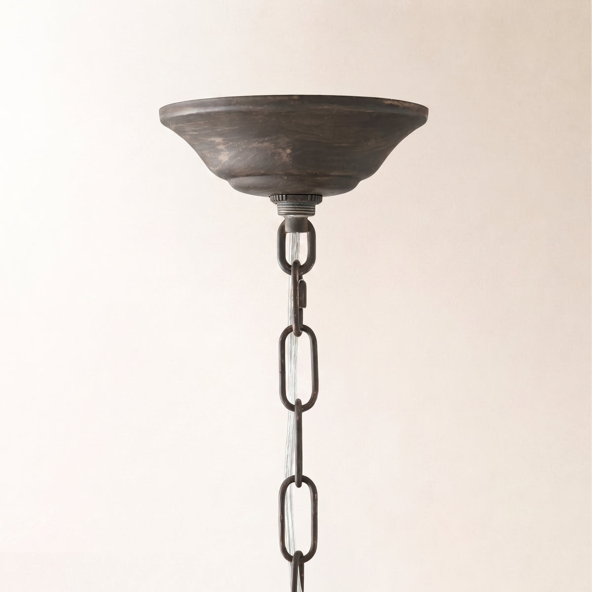 Fiore 48" Crown Chandelier in Bronze with Smoke Glass
