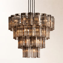 Delsie Round Glass Chandelier 38" 48" 60"