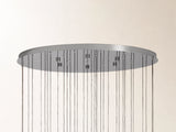 Soltaire Round Chandelier in Nickel