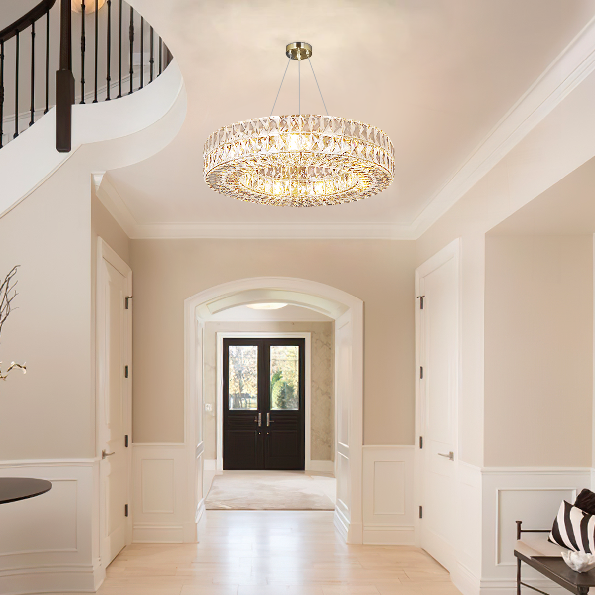 Aster Halo Crystal Ring Chandelier Secondary image
