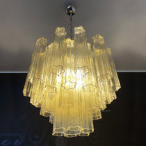 Murano Glass Yellow Chandelier – 36 Tubes