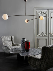 Alabaster Triple Mobile Chandelier