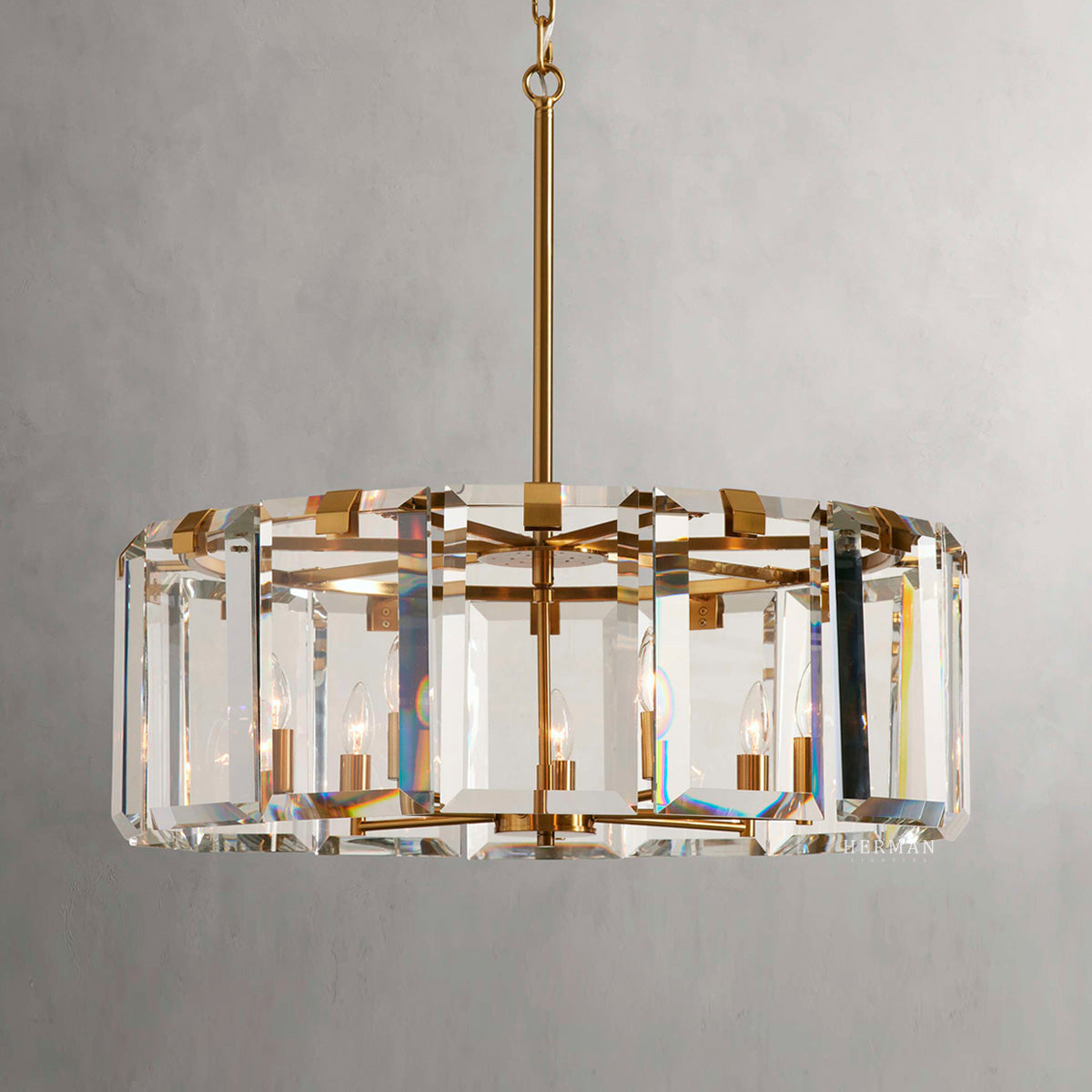 Elegant Amaya Round Chandelier 30" 38" 48" - CasaraHouse