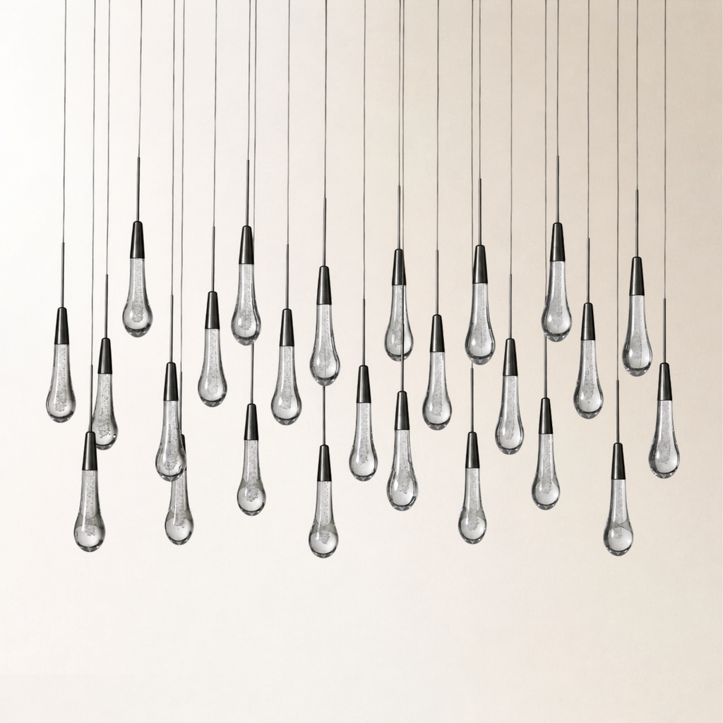 Soltaire Crystal Linear Chandelier 37" 50" 60" 70" 87" 120"W