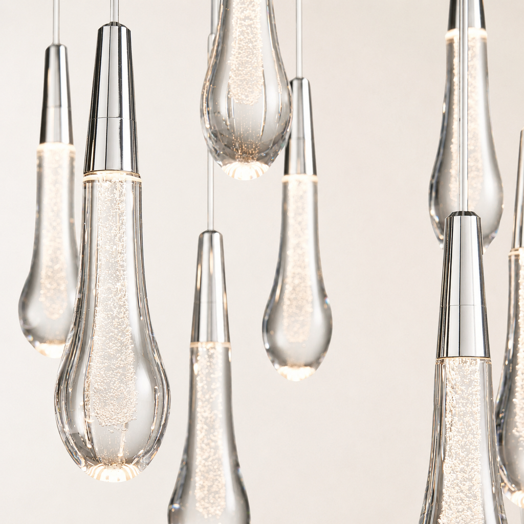 Soltaire Crystal Linear Chandelier 37" 50" 60" 70" 87" 120"W