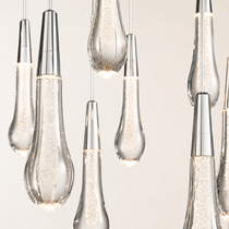 Soltaire Crystal Linear Chandelier 37" 50" 60" 70" 87" 120"W