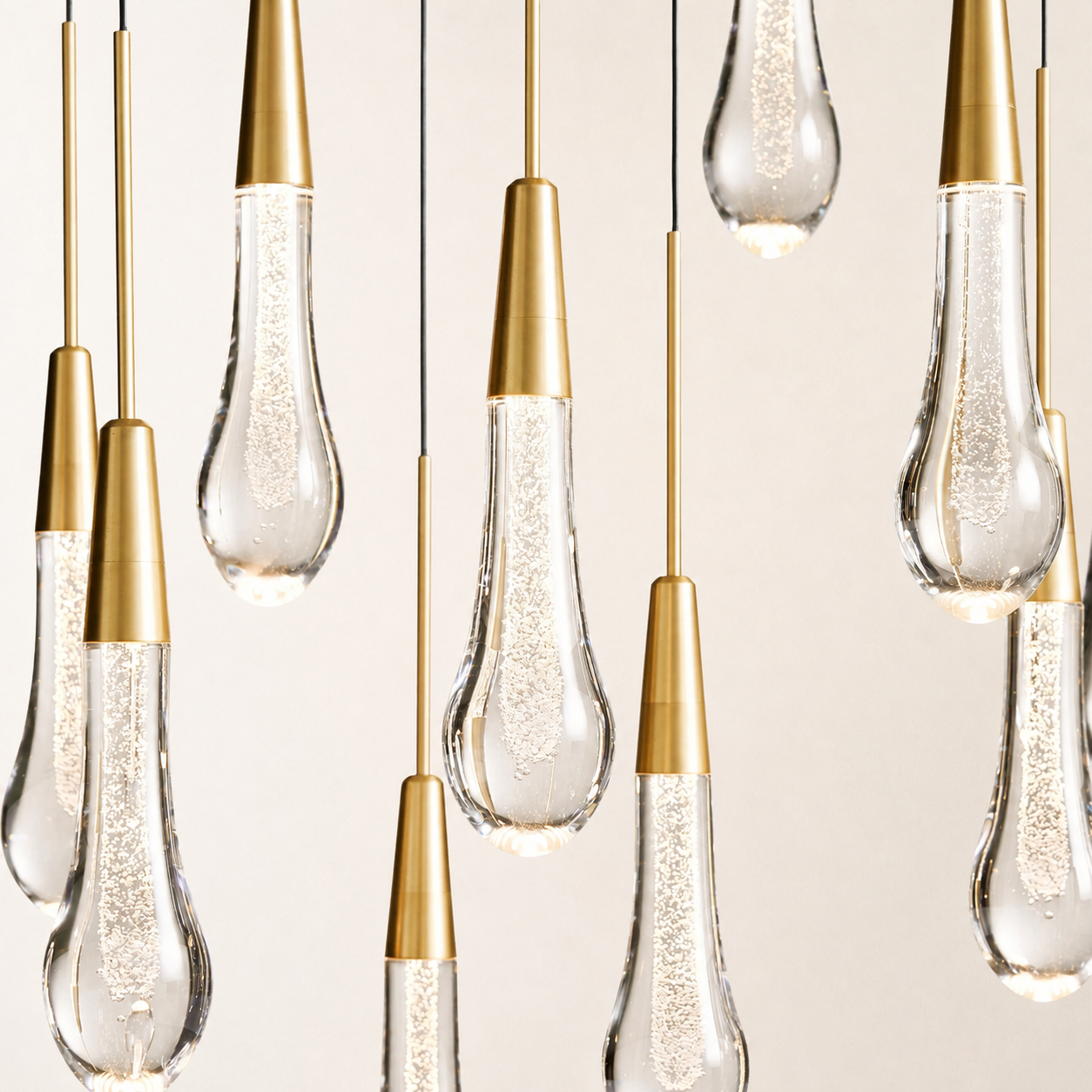 Soltaire Crystal Linear Chandelier 37" 50" 60" 70" 87" 120"W