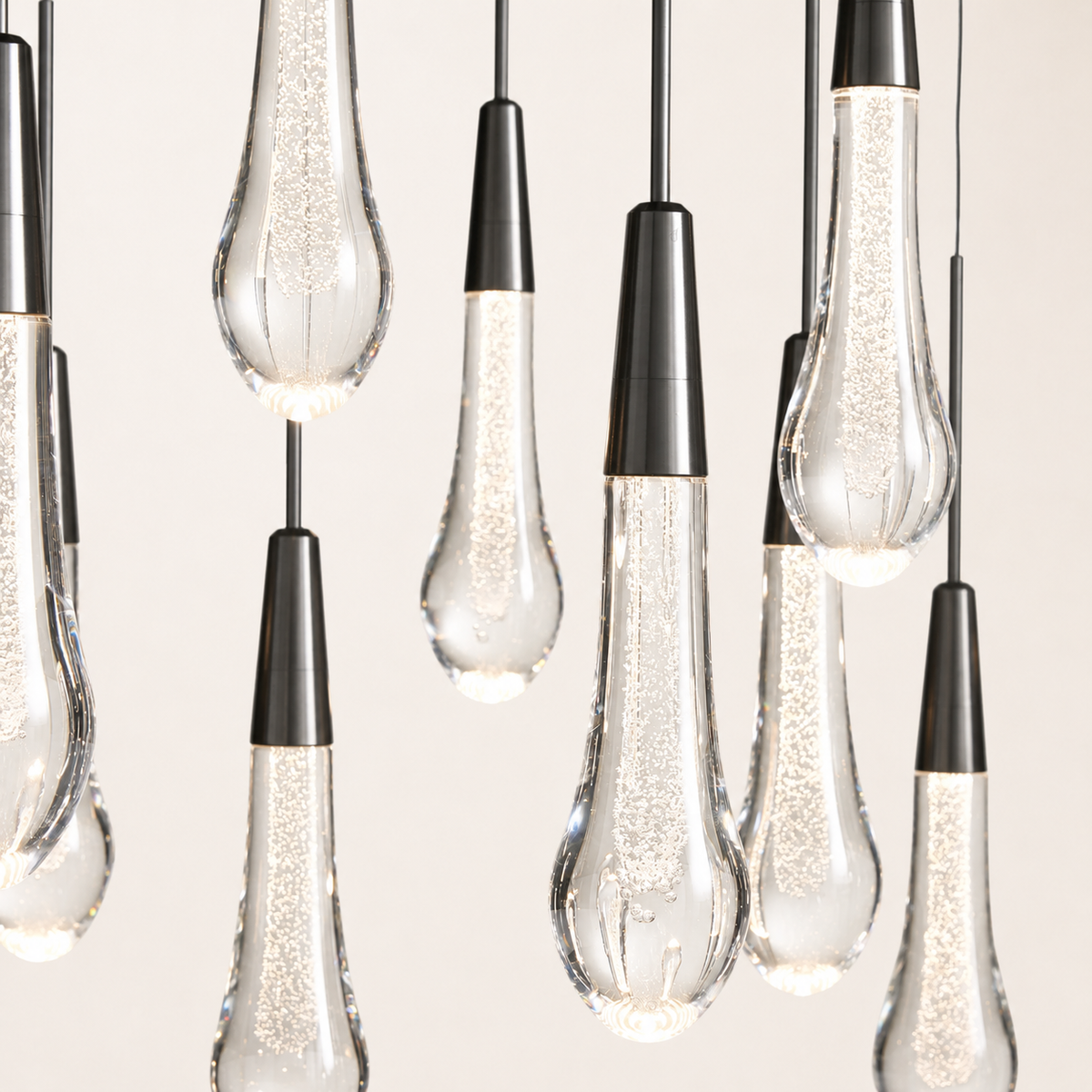Soltaire Crystal Linear Chandelier 37" 50" 60" 70" 87" 120"W