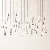 Soltaire Crystal Linear Chandelier 37" 50" 60" 70" 87" 120"W
