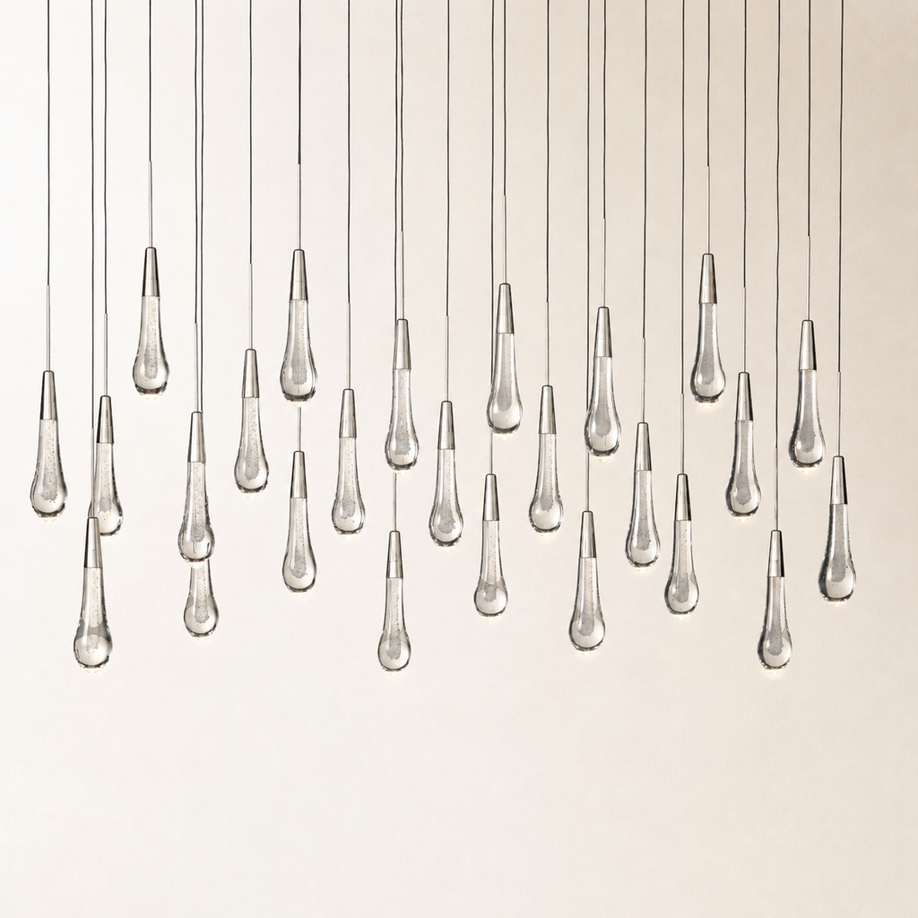 Soltaire Crystal Linear Chandelier 37" 50" 60" 70" 87" 120"W