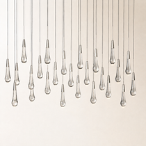 Soltaire Crystal Linear Chandelier 37" 50" 60" 70" 87" 120"W