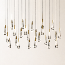 Soltaire Crystal Linear Chandelier 37" 50" 60" 70" 87" 120"W