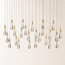 Soltaire Crystal Linear Chandelier 37" 50" 60" 70" 87" 120"W