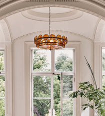 Solaris Disc Murano Glass Chandelier