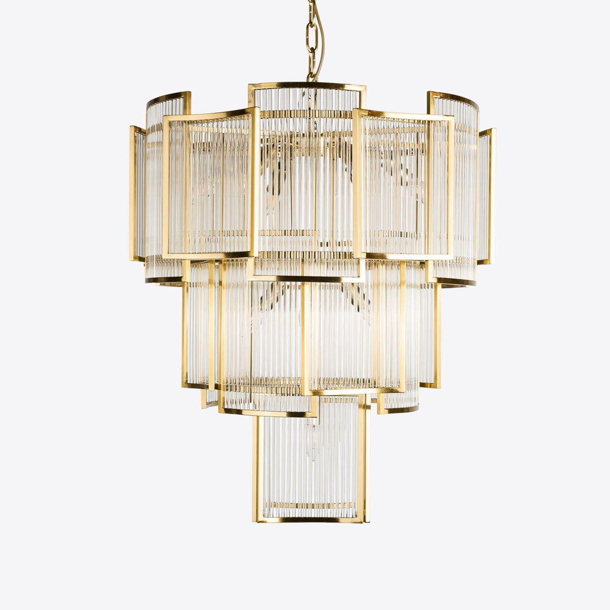 Brass Monte Carlo Grande Chandelier 26.8"