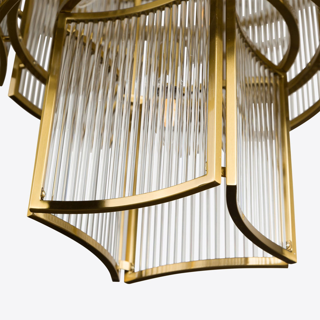 Brass Monte Carlo Grande Chandelier 26.8"