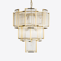 Brass Monte Carlo Grande Chandelier 26.8"