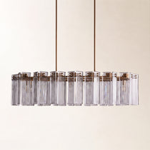 Delsie Oval Art Glass Chandelier 51" 63" 72"