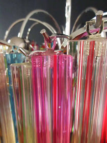 Murano Glass Chandelier – 200 prisms – Multicolored