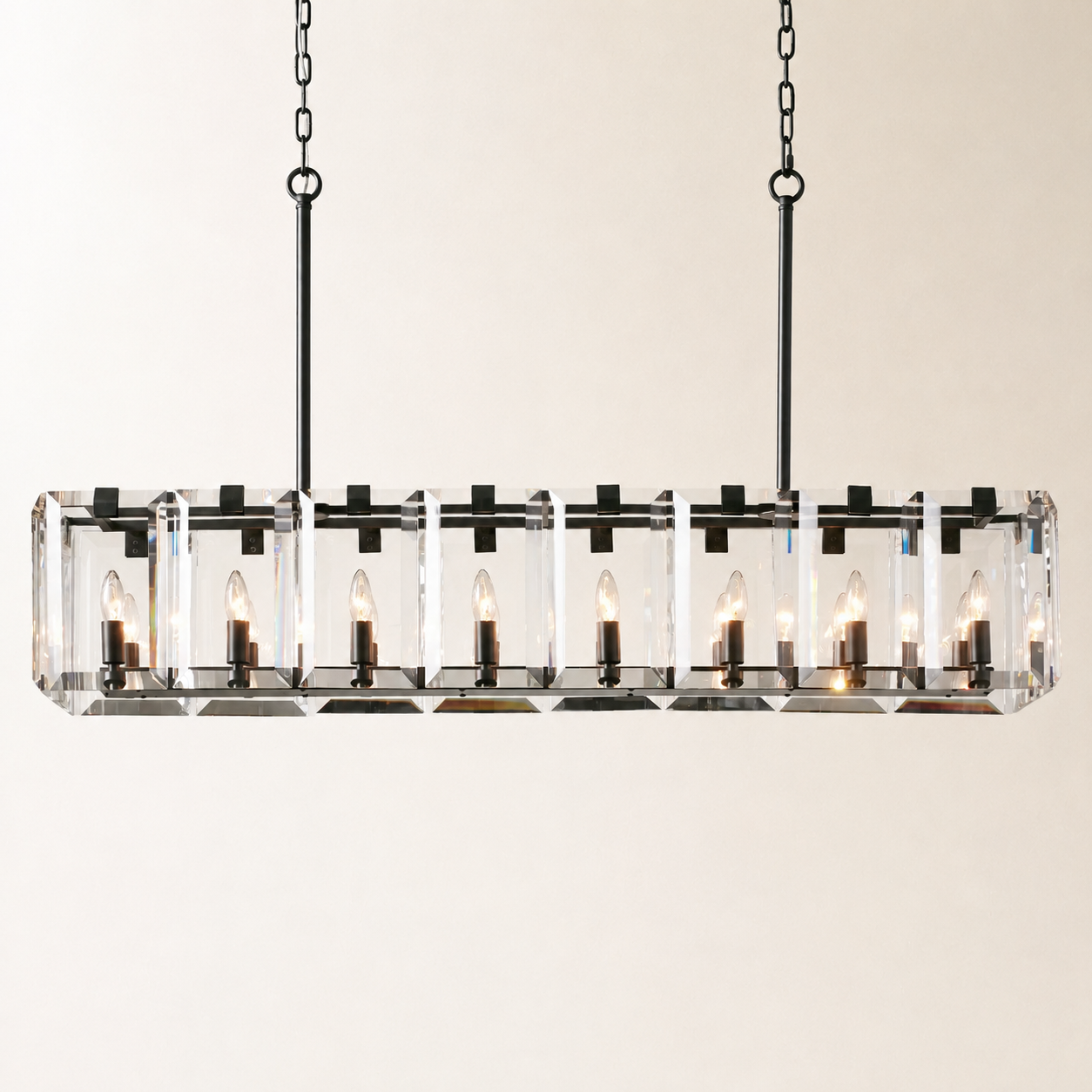 Amaya Rectangular Chandelier 40'' 53'' Main image