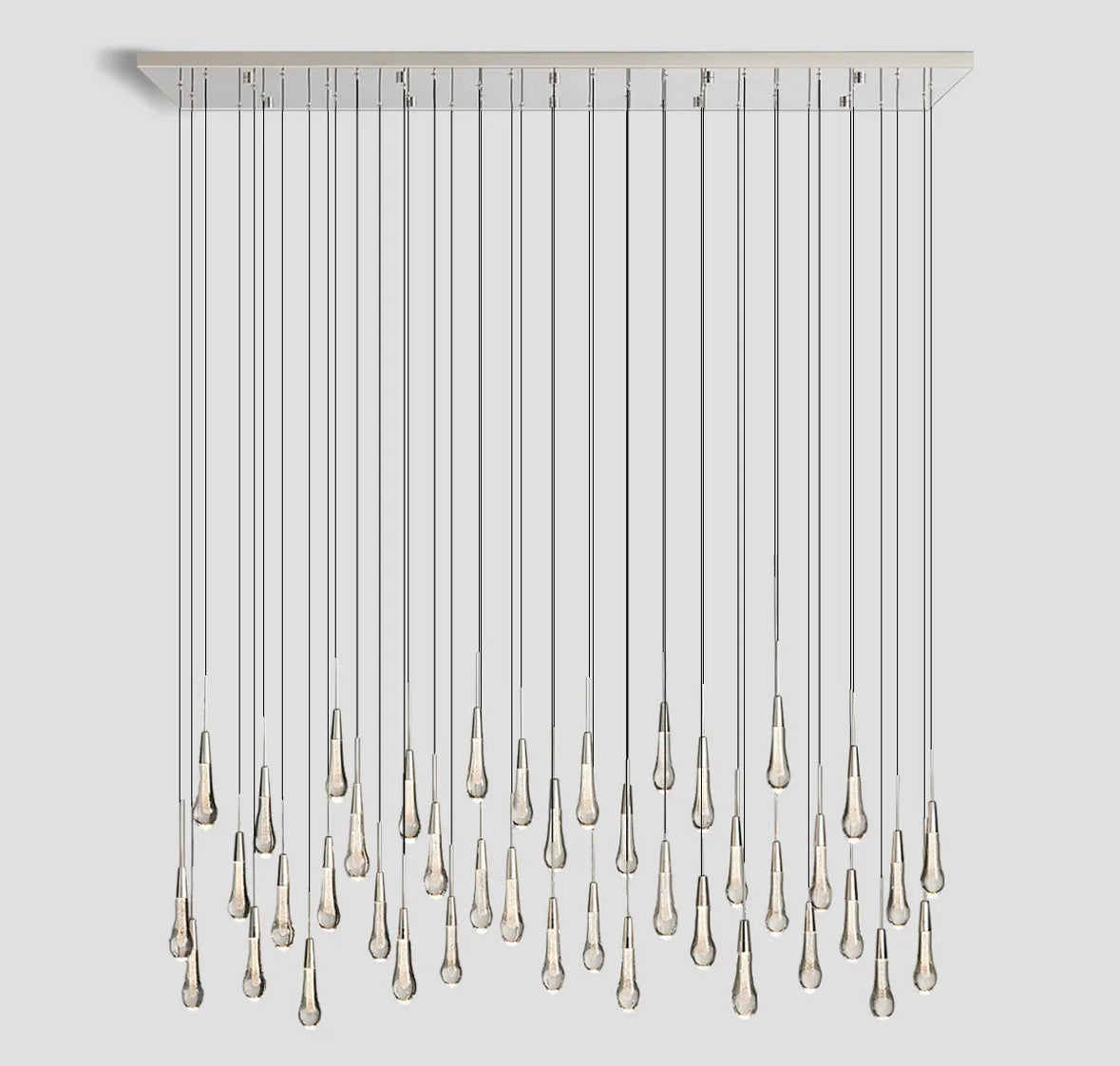 Soltaire Crystal Linear Chandelier 37" 50" 60" 70" 87" 120"W