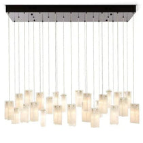 Art Design 1/25/60/84-Light Colorful Rectangle Cluster Glass Tile Pendant/Chandelier