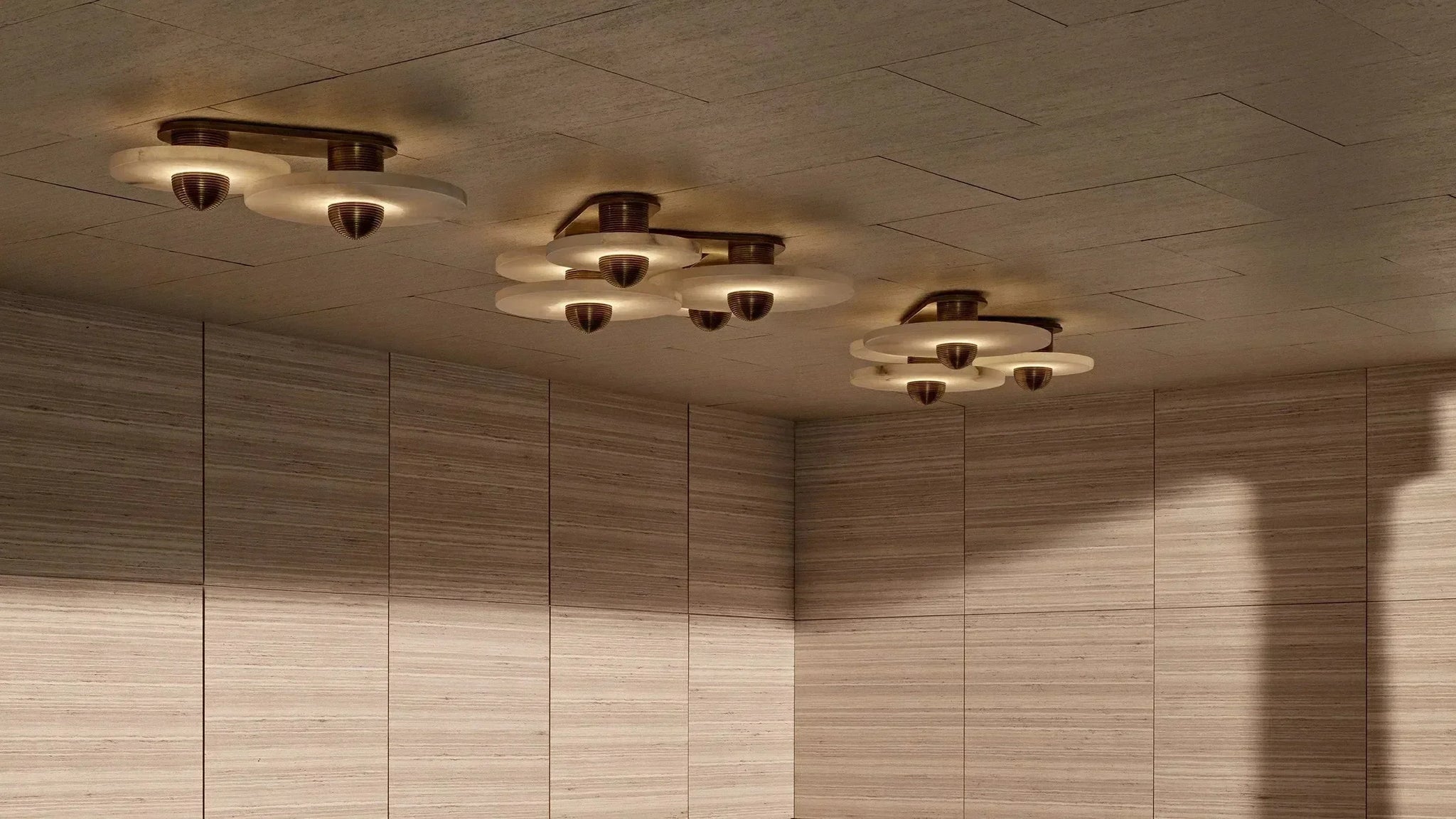 Alabaster Flushmount - 4 Surface