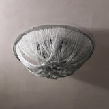 Alisa Luxury Aluminum Chain Tassel Flushmounts