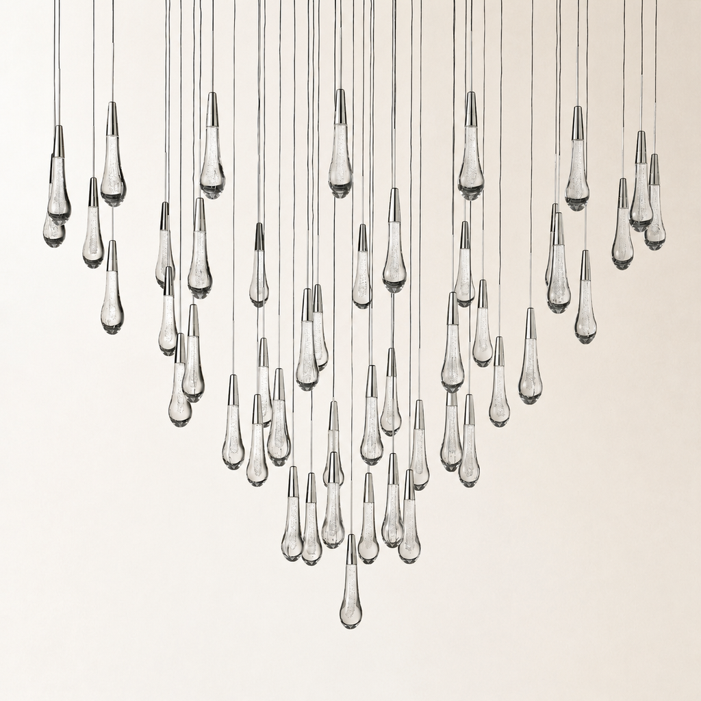 Soltaire Crystal Round Chandelier 17" 24" 36" 48" 58"D