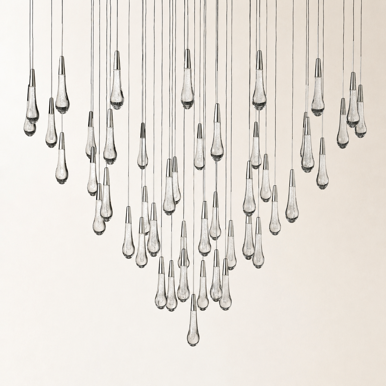 Soltaire Crystal Round Chandelier 17" 24" 36" 48" 58"D