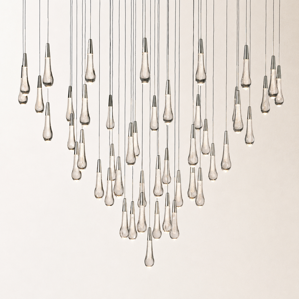 Soltaire Crystal Round Chandelier 17" 24" 36" 48" 58"D