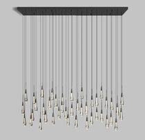 Soltaire Crystal Linear Chandelier 37" 50" 60" 70" 87" 120"W