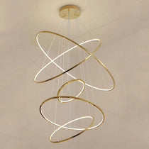 Modern Gold Multi Rings Chandelier