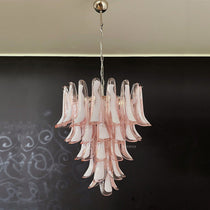 Murano Glass Chandelier – 52 petals – Pink
