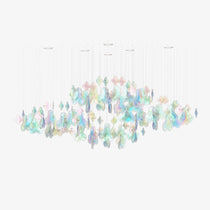Iris Iridescent Blossom Chandelier
