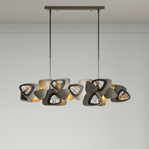 Contemporary Stainless Steel Linear Chandelier