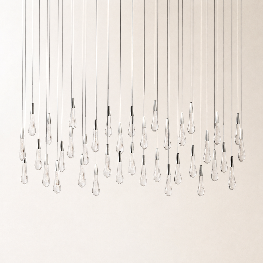 Soltaire Crystal Linear Chandelier 37" 50" 60" 70" 87" 120"W