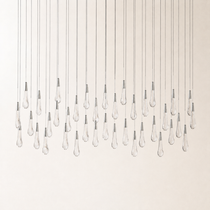 Soltaire Crystal Linear Chandelier 37" 50" 60" 70" 87" 120"W