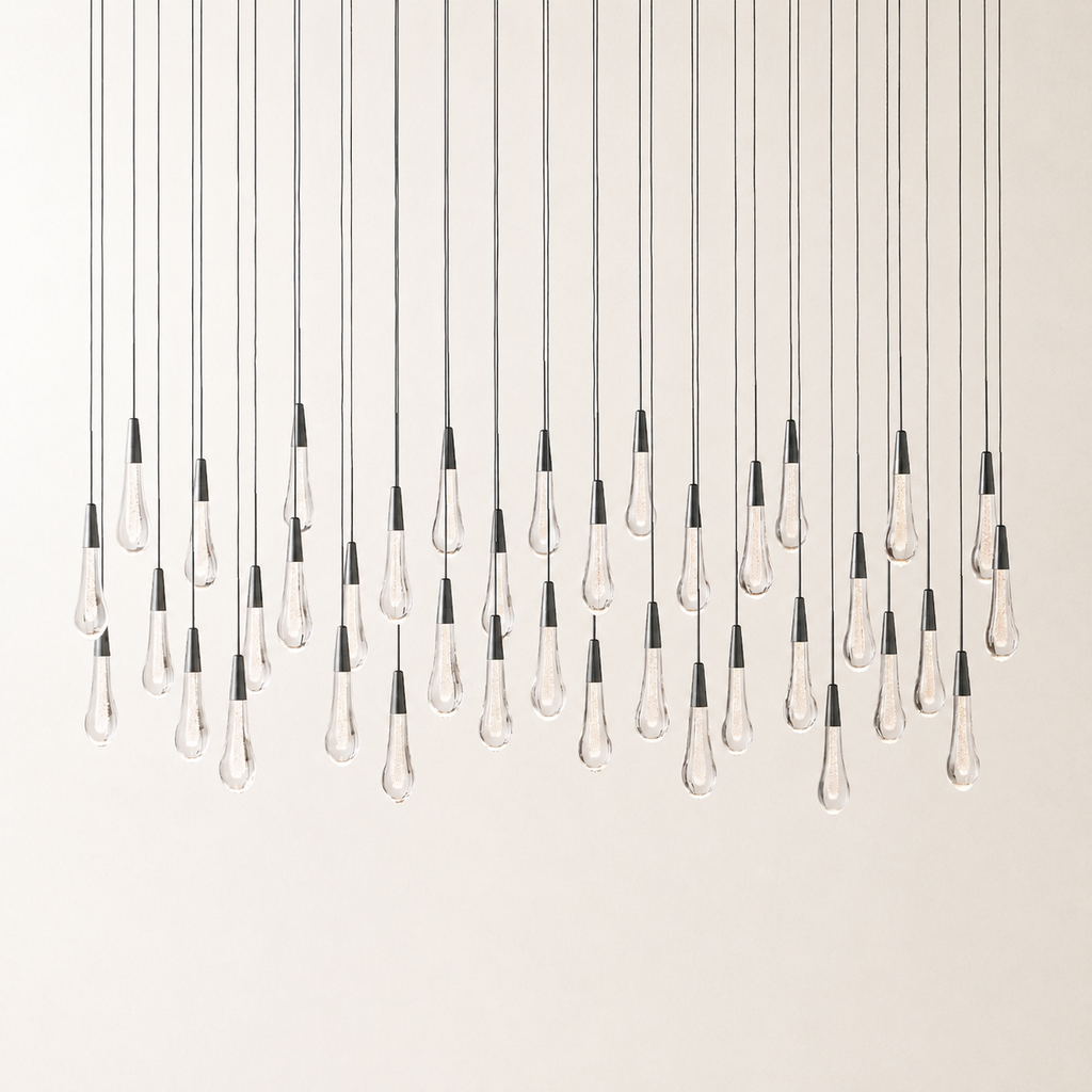 Soltaire Crystal Linear Chandelier 37" 50" 60" 70" 87" 120"W