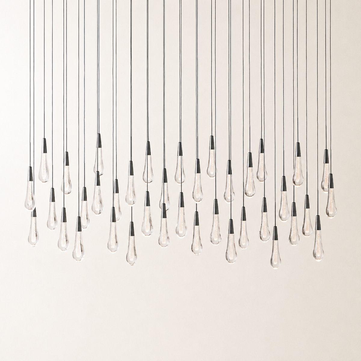 Soltaire Crystal Linear Chandelier 37" 50" 60" 70" 87" 120"W