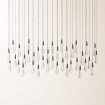Soltaire Crystal Linear Chandelier 37" 50" 60" 70" 87" 120"W