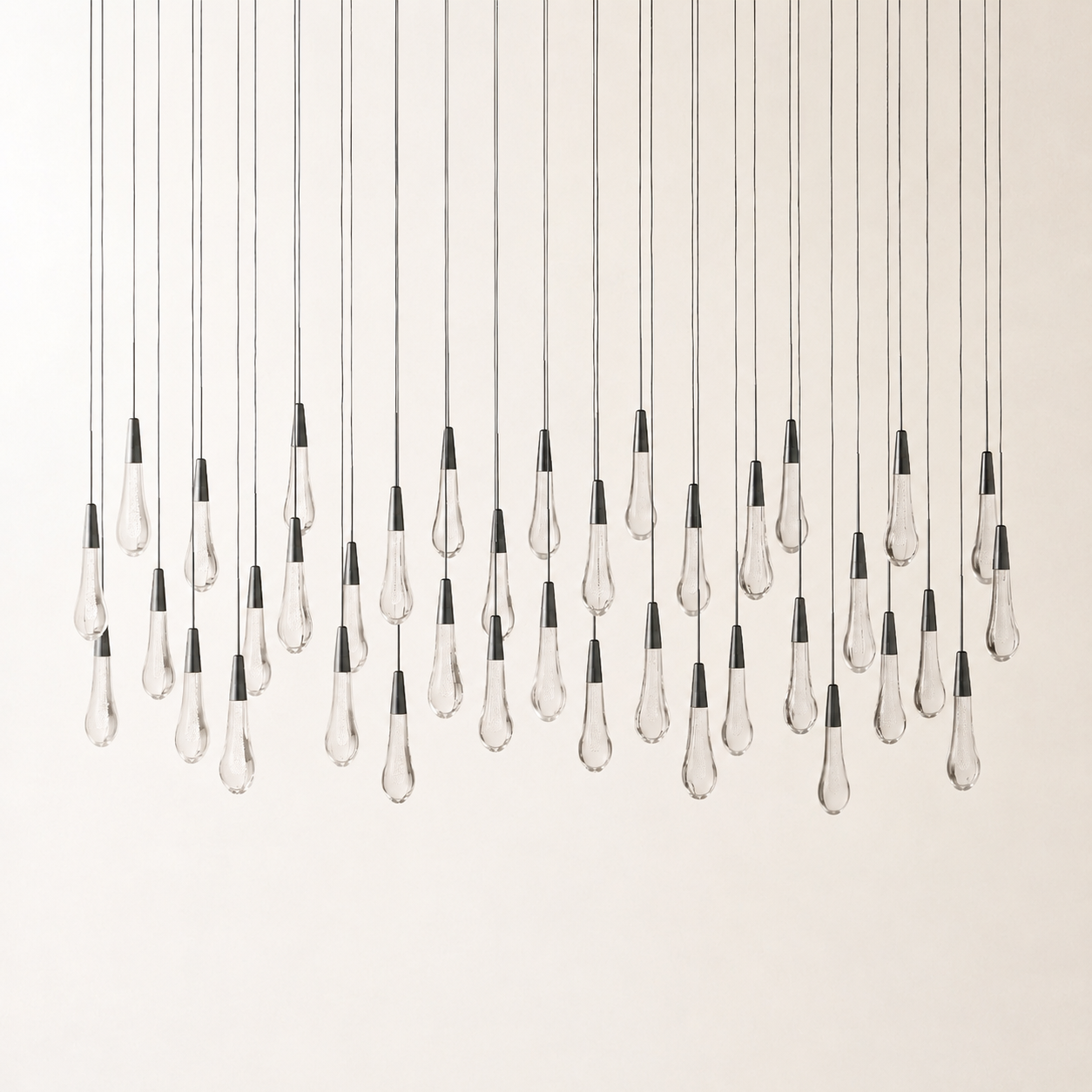 Soltaire Crystal Linear Chandelier 37" 50" 60" 70" 87" 120"W